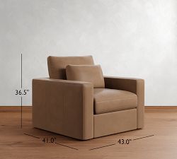 Westwood Square Arm Deep Seat Leather Chair