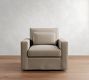 Westwood Square Arm Deep Seat Slipcovered Swivel Chair
