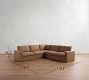 Westwood Square Arm Leather 3-Piece L-Shaped Sectional (117")