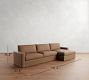 Westwood Square Arm Leather Chaise Sectional (130"&ndash;148")