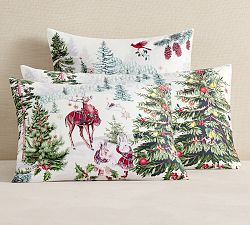 Winter Enchanted Forest Sham