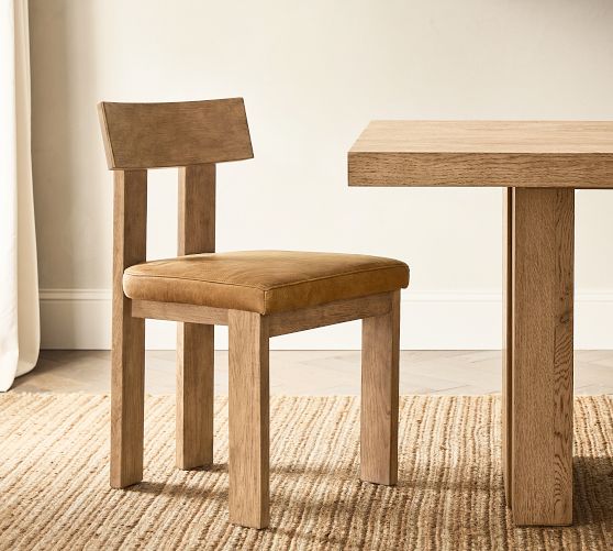 Aldon Leather Dining Chair by Pottery Barn