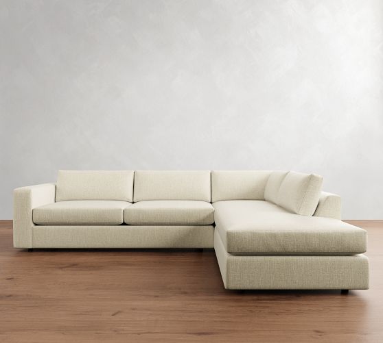 Carmel Wide Arm Return Bumper Sectional (113"-125") by Pottery Barn