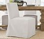 Classic Long Slipcovered Dining Chair