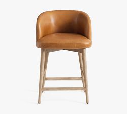 Courcheval Leather Stool