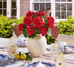 Faux Red Geranium Bundle