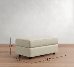 Pacifica Wide Arm Ottoman