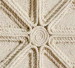 Recycled Wood And Cotton Rope Snowflake