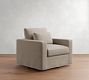 Westwood Square Arm Deep Seat Slipcovered Swivel Chair