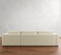 Carmel Wide Arm Wood Base Chaise Sectional (113"&ndash;135")