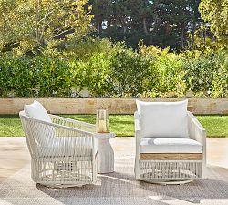 Lakewood Rope Swivel Outdoor Lounge Chair