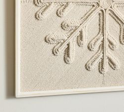 Recycled Wood And Cotton Rope Snowflake