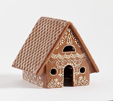 Handcrafted Gingerbread Village Houses | Pottery Barn