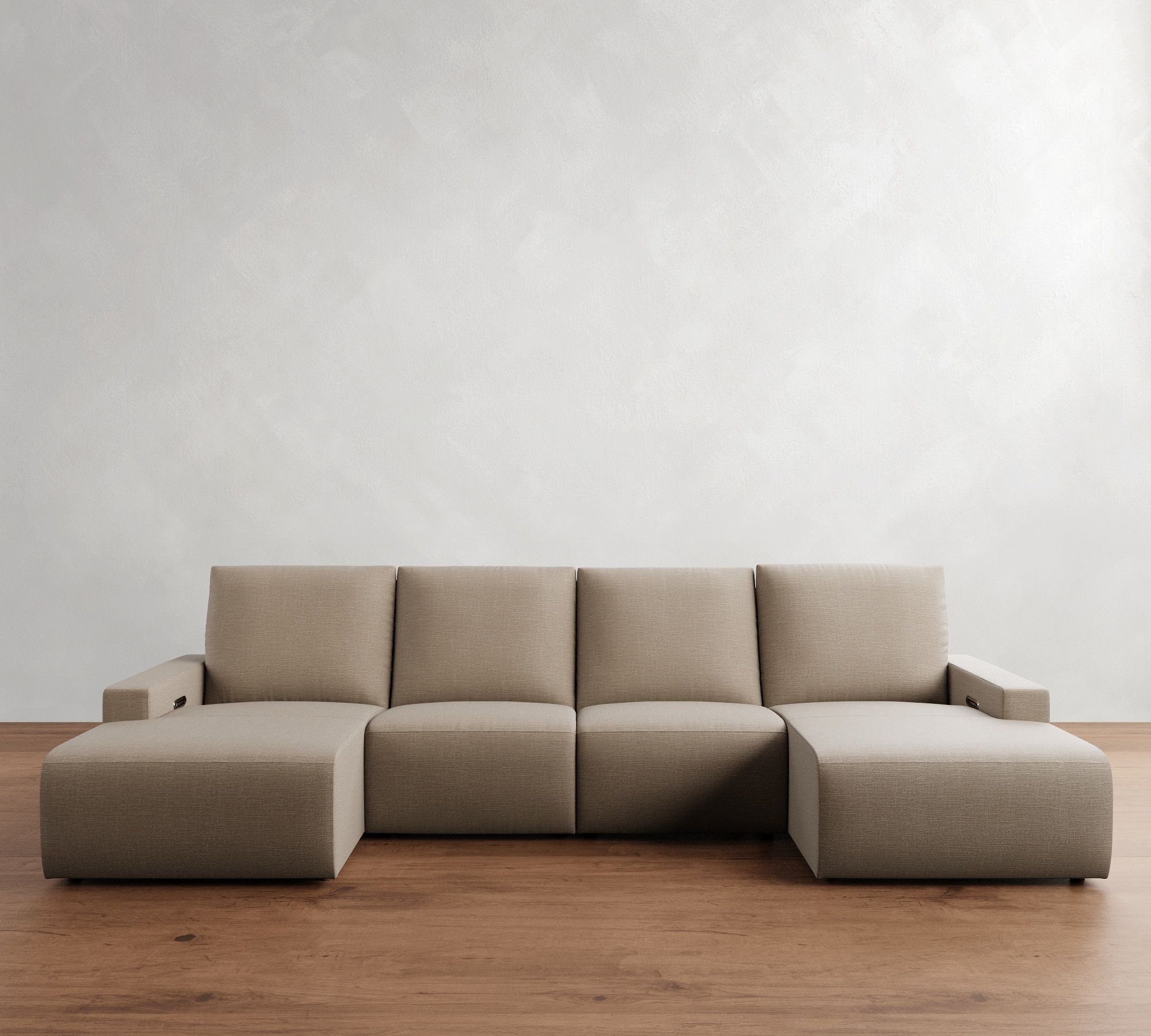 Larkspur Power Reclining Double Chaise Sectional (146"-172")