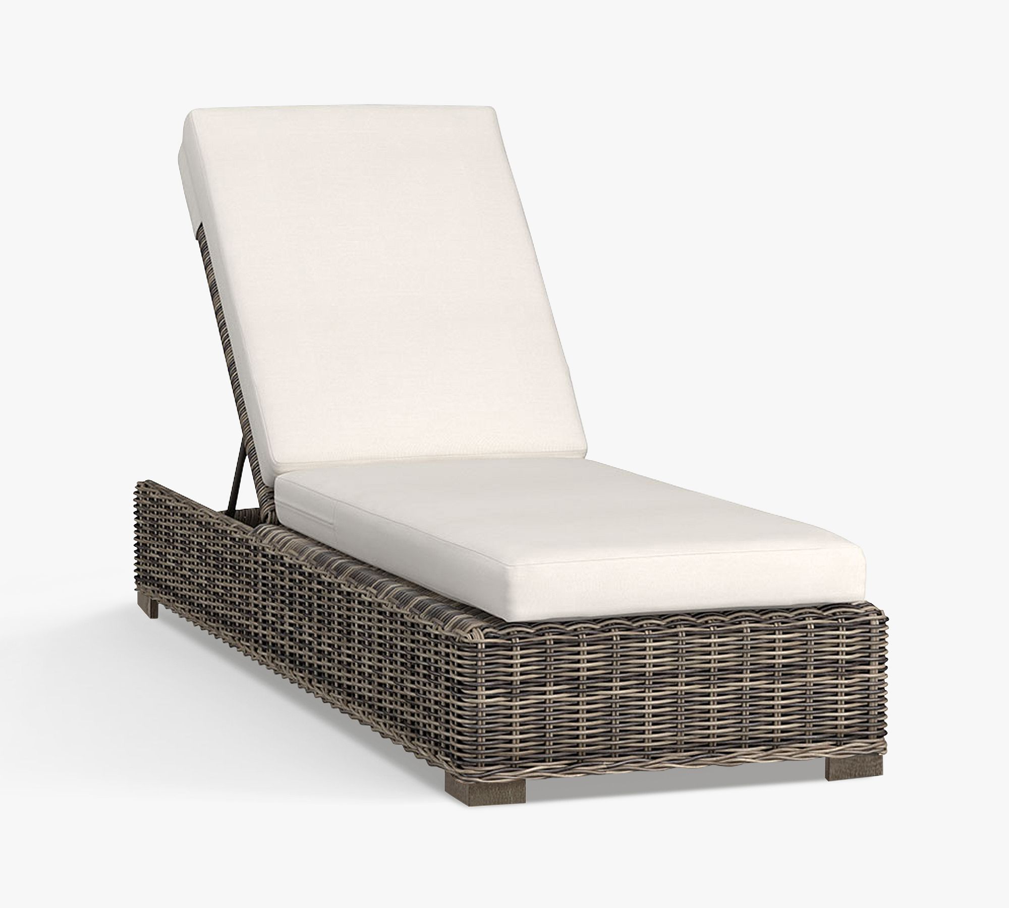 Huntington Wicker Outdoor Single Chaise Lounge