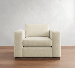 Carmel Wide Arm Wood Base Chair