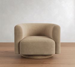 Cole Leather Swivel Chair