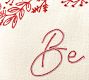 Be Merry Embroidered Lumbar Pillow Cover