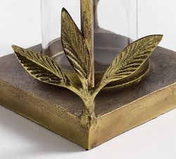 Botanical Forged-Iron Lantern