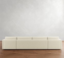 Carmel Slim Arm Double Chaise Sectional (139"&ndash;171")