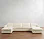 Carmel Slim Arm Double Chaise Sectional (139"&ndash;171")