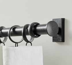 Cast Iron Curtain Rod &amp; Wall Bracket