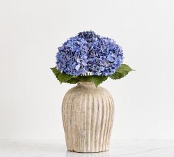 Faux Deep Blue Hydrangea Bundle