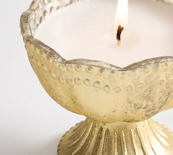 Fluted Mercury Candle - Laurel &amp; Incense