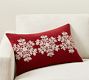 Graphic Snowflake Lumbar Pillow