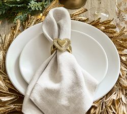 Heart Icon Napkin Rings - Set of 4