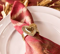 Heart Icon Napkin Rings - Set of 4