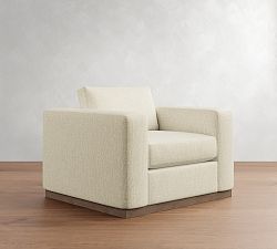 Carmel Wide Arm Wood Base Chair