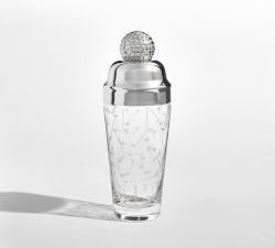 Figural Golf Cocktail Shaker &amp; Highball Glasses