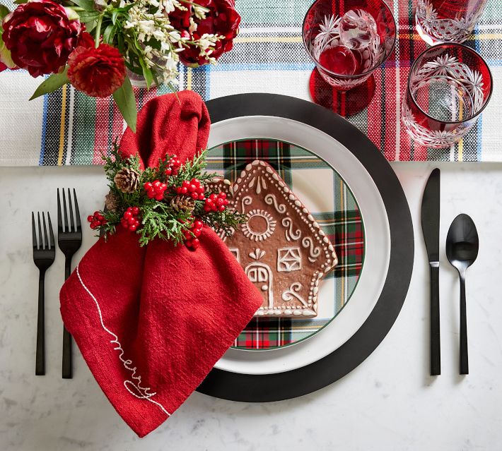 Gingerbread House Appetizer Plates - Set of 4 | Pottery Barn