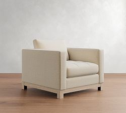Jake Tufted Seadrift Wood Base Chair