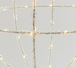 Lit Indoor/Outdoor Crystal Orbs - Set of 2