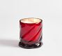 Twisted Glass Candle - Fireside Cinnamon