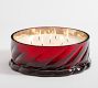Twisted Glass Candle - Fireside Cinnamon