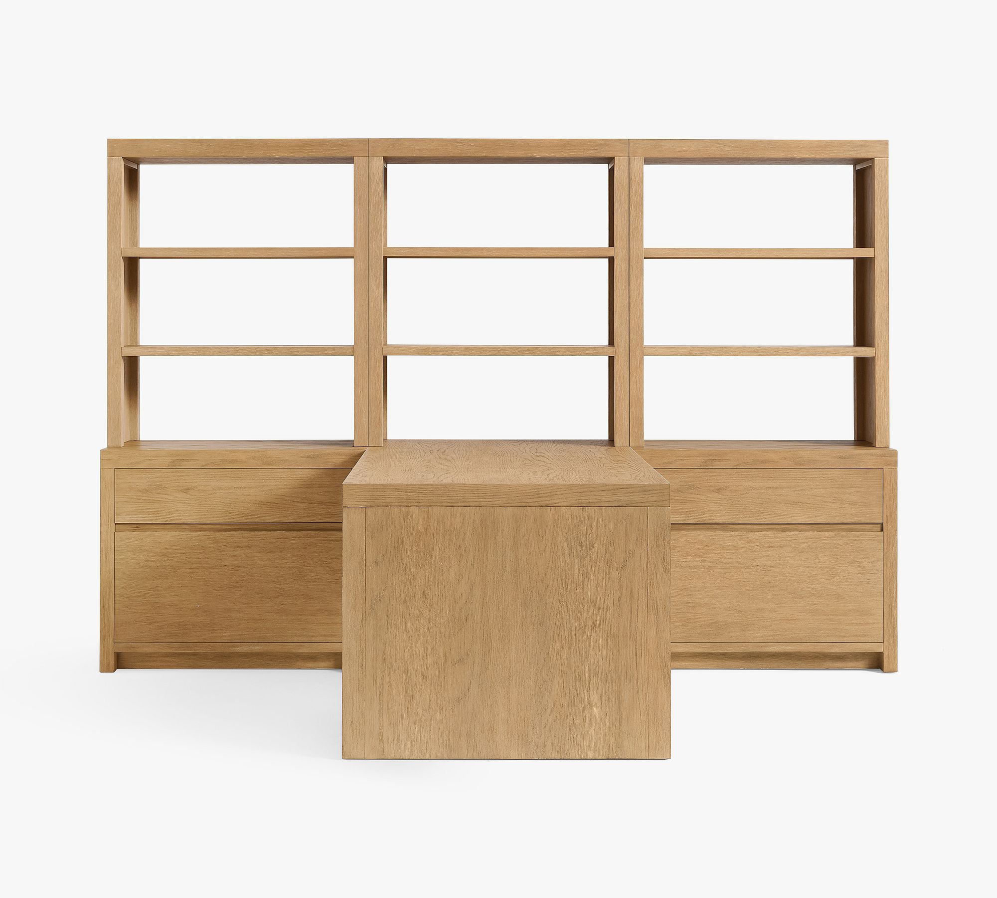 Dillon Peninsula Desk with Bookcase Suite (108")