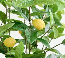 Faux Potted Lemon Topiary