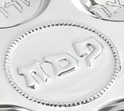 Judaica Silver Seder Plate