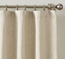 Open Box: Everyday Linen Blackout Curtain, 50"W x 96"L - Flax