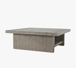 Edin Rectangular Reclaimed Wood Coffee Table with Shelf (50")