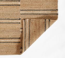 Erin Gates By Momeni Crescent Broken Striped Jute Rug
