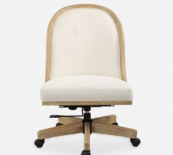 Loni Upholstered Swivel Desk Chair