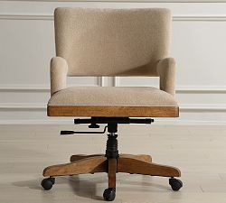 Barros Upholstered Swivel Desk Chair