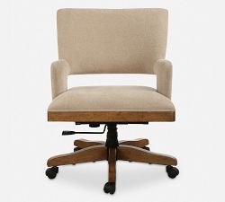 Barros Upholstered Swivel Desk Chair