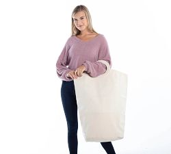 Canvas Laundry Hamper Tote