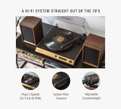 Crosley C72 Turntable Shelf System