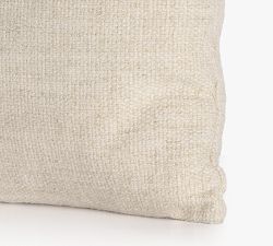 Layna Leather And Linen Block Pillow